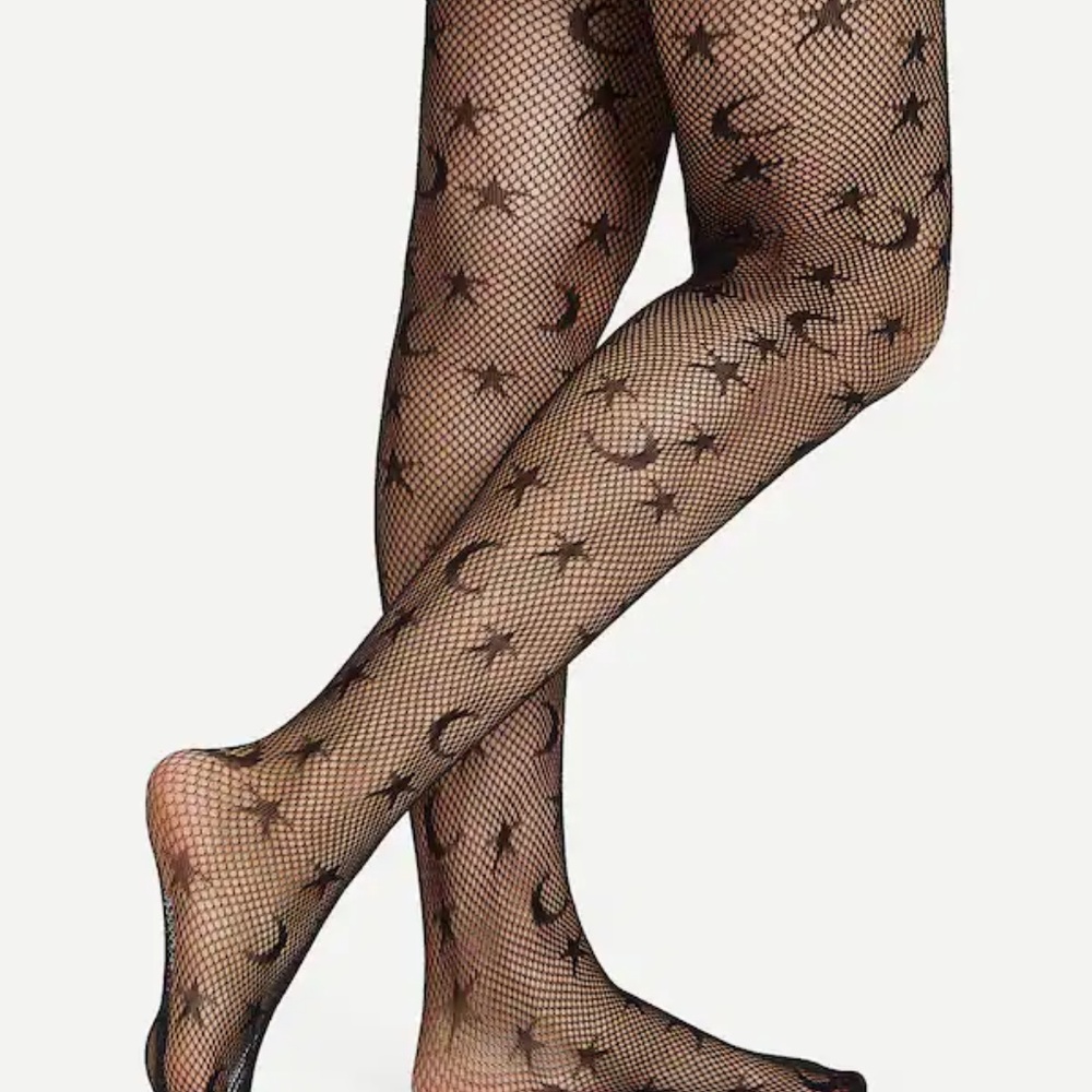 2 for $15--Star & Moon Fishnet Tights - Picture 3 of 5